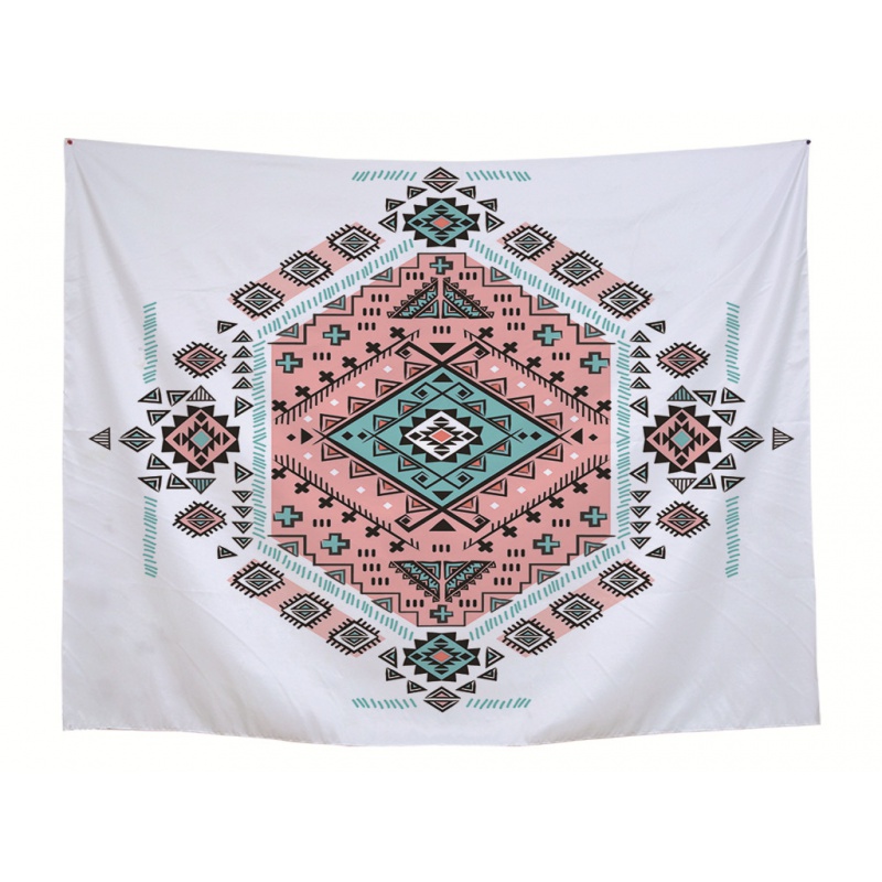 美帮汇印度曼陀罗背景布挂布 酒吧餐厅民族风拍照背景乡村风情挂毯高清大图