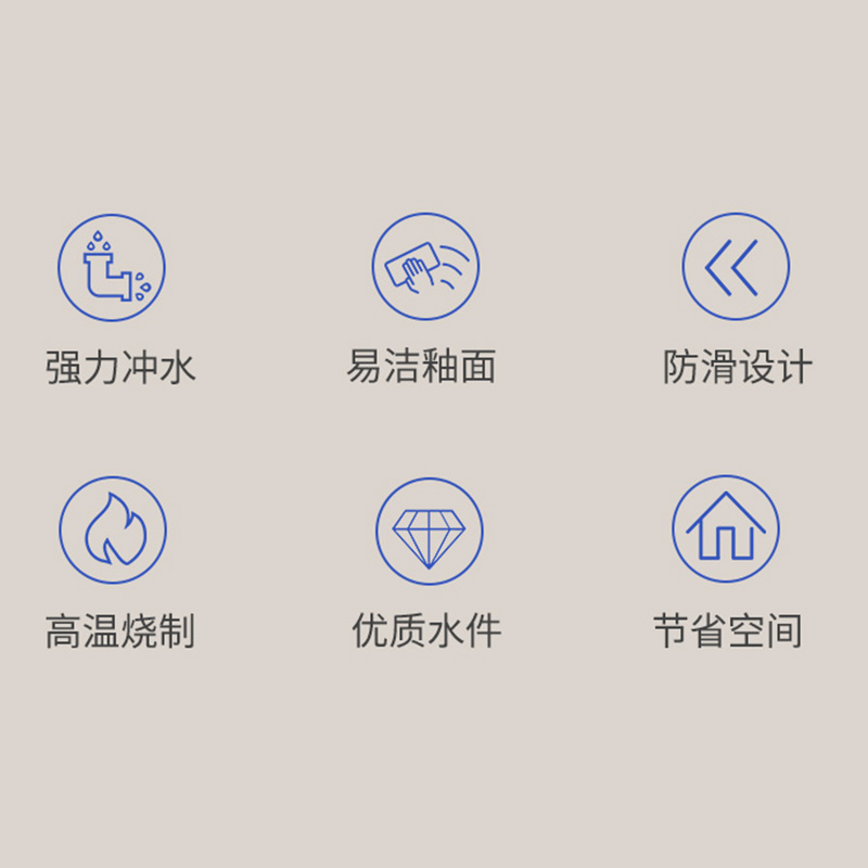 惠达卫浴蹲坑蹲便器水箱套装整套蹲厕厕所防臭蹲便器组合HD57高清大图