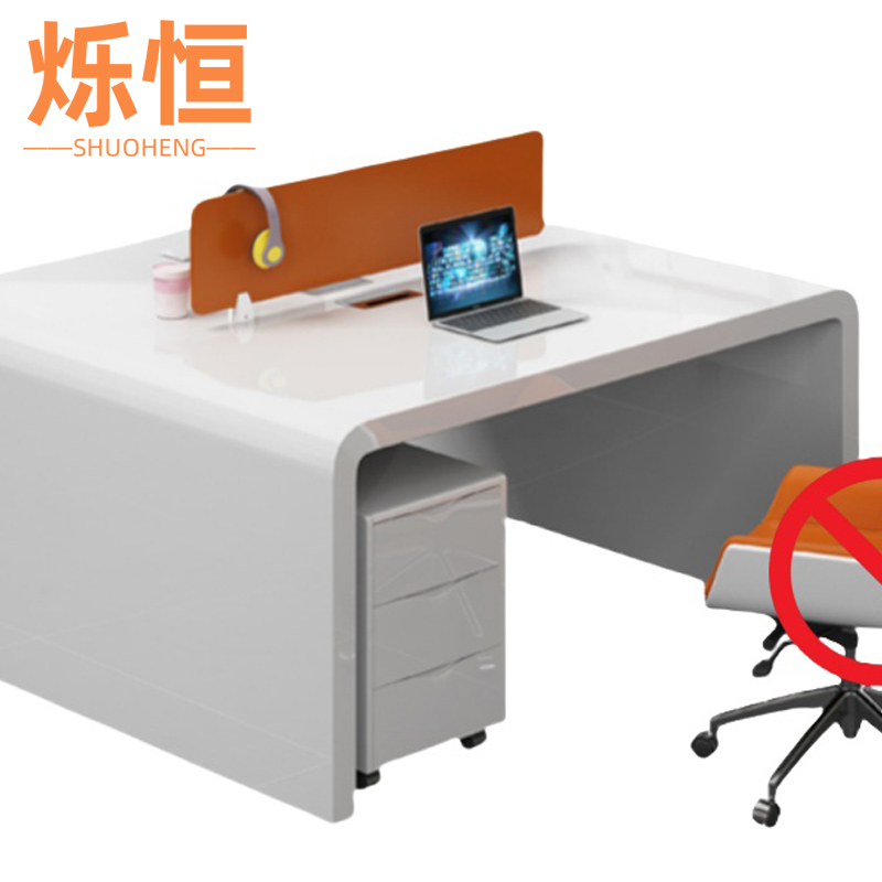 烁恒 办公桌 双人位含柜 套高清大图