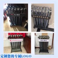 12头带锁雨伞架18位24口纳丽雅酒店大堂银行收纳定制商用便民挂伞架子 12头伞架配12把28元弯柄大伞
