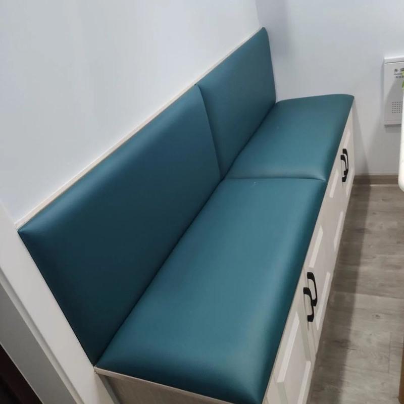 白色支持更多定制卡座软包坐垫玄关换鞋凳子屁股垫餐厅靠背长椅子垫