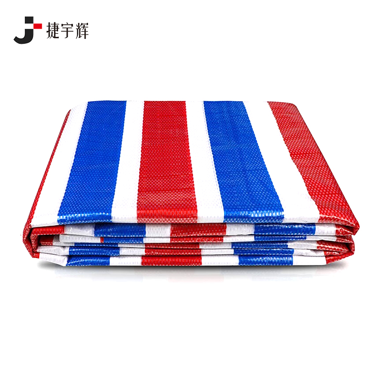 捷宇辉彩条布80克双膜双膜防水彩条布2*10m/张高清大图