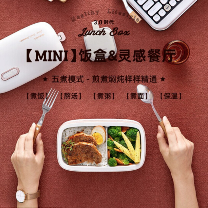 大宇 DAEWOO可插电加热饭盒 蒸饭堡
