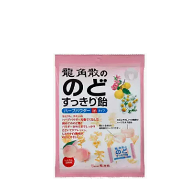 日本龙角散润喉糖水蜜桃口味80g