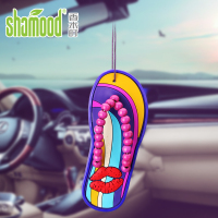 [苏宁自营]香木町(Shamood) 汽车香水 除味香氛挂件车内挂饰 创意拖鞋挂饰香水 巧克力味道 红色 60天散香