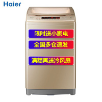 Haier海尔洗衣机8公斤B8018F31 防缠绕家用智能非变频节能静音小型全自动波轮洗衣机（金色）