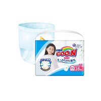 大王GOO.N加加大 拉拉裤 尿不湿 XXL28 女宝宝