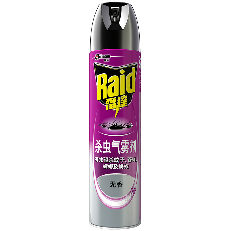 雷达(Raid)(Raid) 杀虫气雾剂 无香600ml灭蟑螂 杀蚂蚁 杀苍蝇 喷雾剂 杀飞虫 杀虫水 杀虫剂 除虫剂