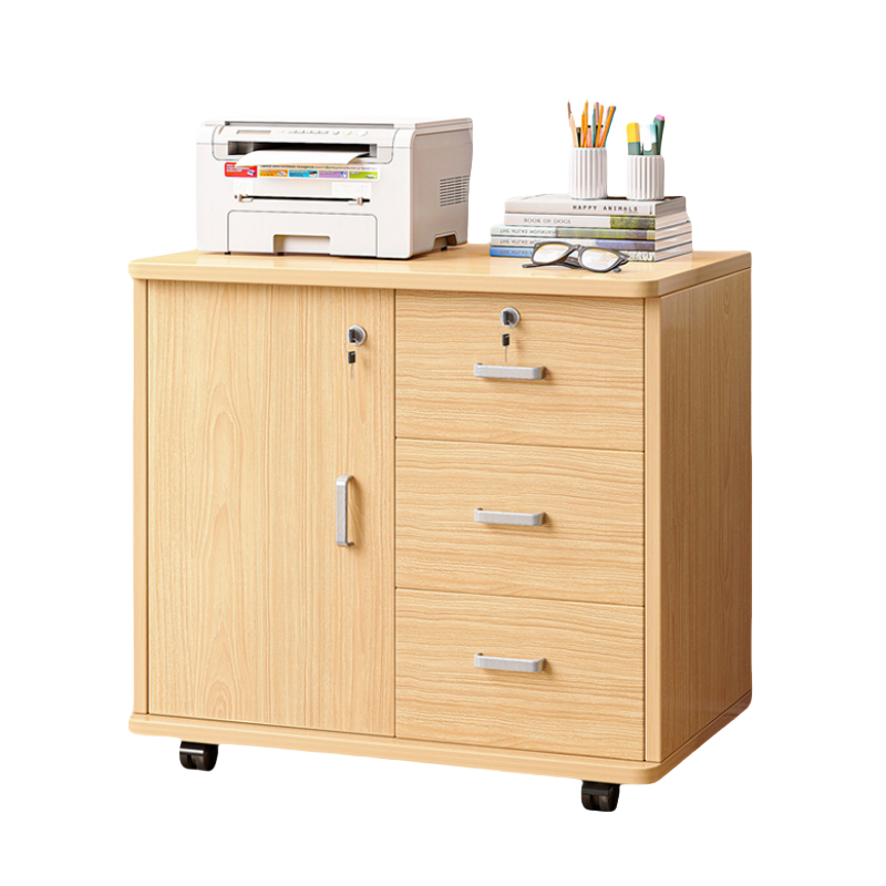 铭思达活动柜三抽一门台高清大图