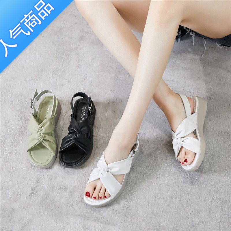 SUNTEK意而康牛筋底凉鞋女2023年新款夏季外穿时尚平底防滑软底拖鞋高清大图