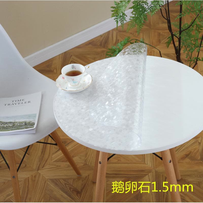 美帮汇透明圆桌桌布防水防油防烫家用塑料pvc软玻璃餐桌垫台布胶垫图片