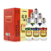 白酒 京宫北京二锅头 国际出口钢丝压扣清香型 42° 500ml*6瓶 北京智能仓闪送
