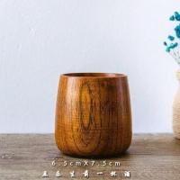 日式天然原木碗家用儿童宝宝饭碗木质餐具木制大碗汤碗面碗筷套装 直径8高7.5