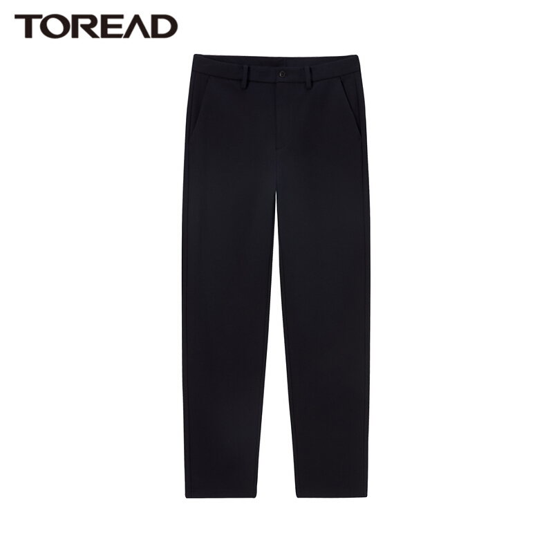 探路者冬季旅行裤男户外加厚保暖休闲裤2021秋冬新款户外休闲舒适男式商务裤