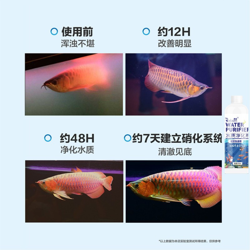 硝化细菌鱼缸用净化水质稳定剂净水剂鱼药养鱼分解鱼粪消化活菌液高清大图