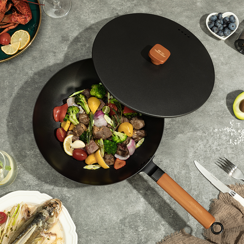 申魔 古法老铁 炒锅 SC20K21高清大图