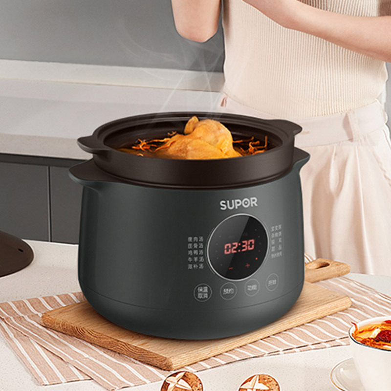 苏泊尔supor耐高温中华炽陶紫陶内胆电炖锅电炖盅dg40yc36