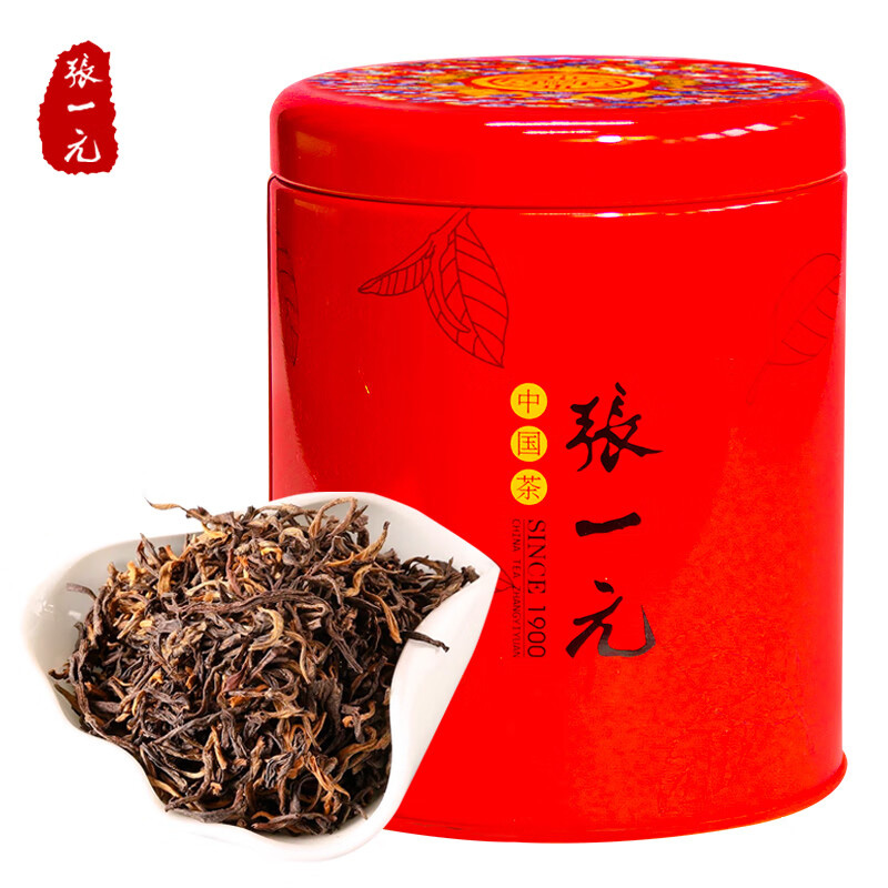 张一元红茶滇地优选鲜茶浓醇飘香回味悠长云南滇红中国元素系列75g高清大图