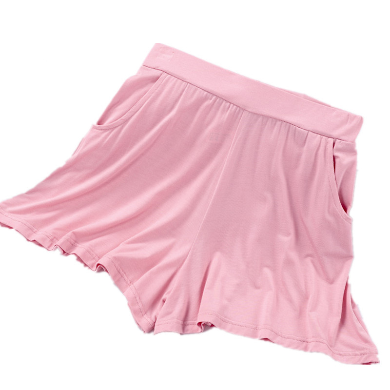 suntek宽松睡裤短裤裙女莫代尔高弹高腰大码家居睡裤薄款宽松居家休闲