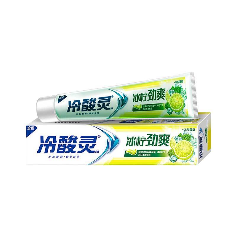 冷酸灵冰柠劲爽牙膏220克升级版