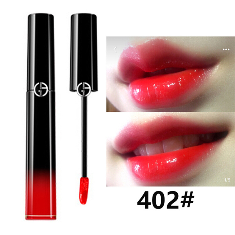 ARMANI阿玛尼漆光迷情唇釉口红6ml402#橘红色 大热色