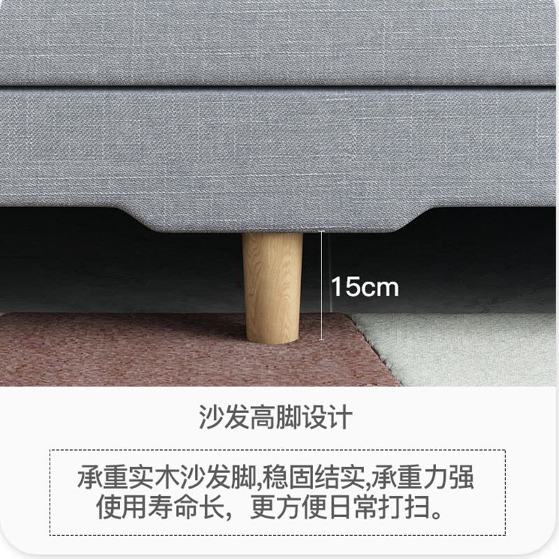 沙发小户型客厅沙发床折叠两用简易出租房用经济型懒人布艺小沙发图片