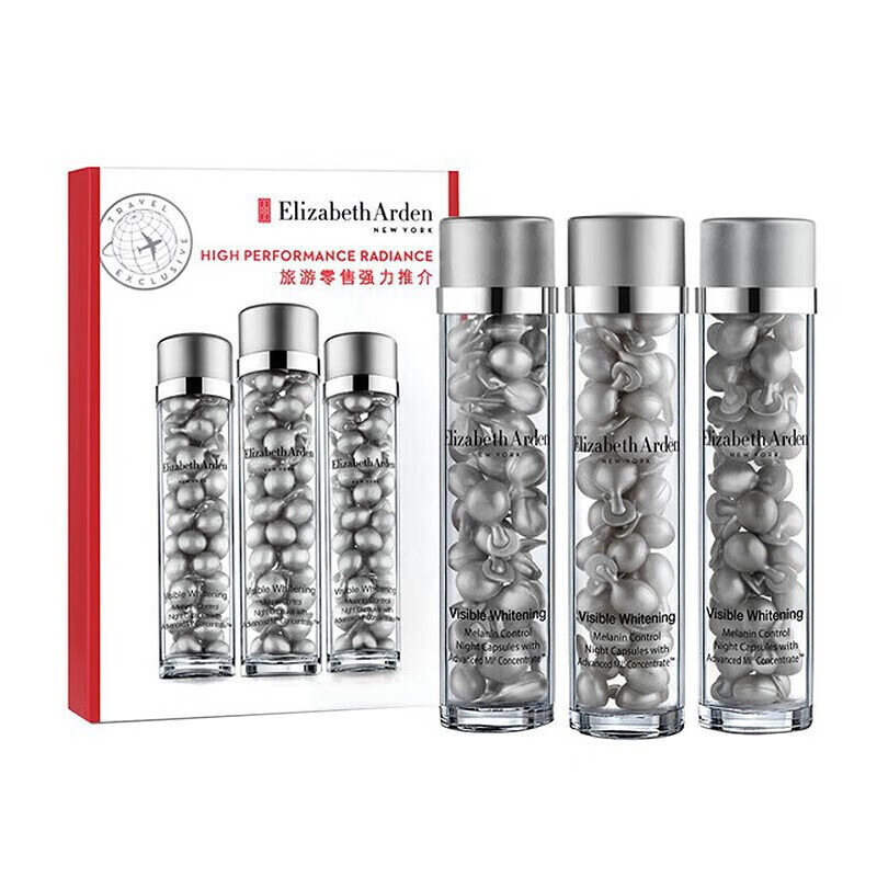 伊丽莎白雅顿(Elizabeth Arden)时空焕活面部胶囊 111粒银胶 晶璨皙颜夜间多效面部精华液