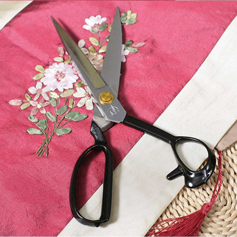 张小泉裁缝剪刀专用大剪子锰钢专业服装剪家用裁布缝纫剪厚布窗帘皮革剪高清大图