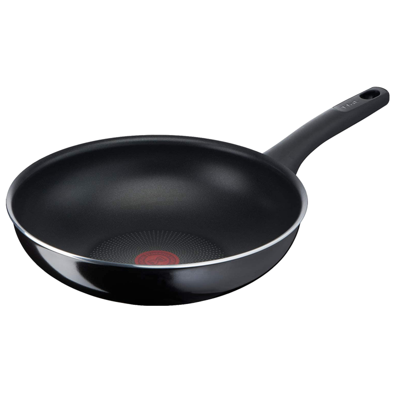 t-fal 红点炒锅煎锅5层28cm涂层经久耐用用于燃气灶黑色D51919