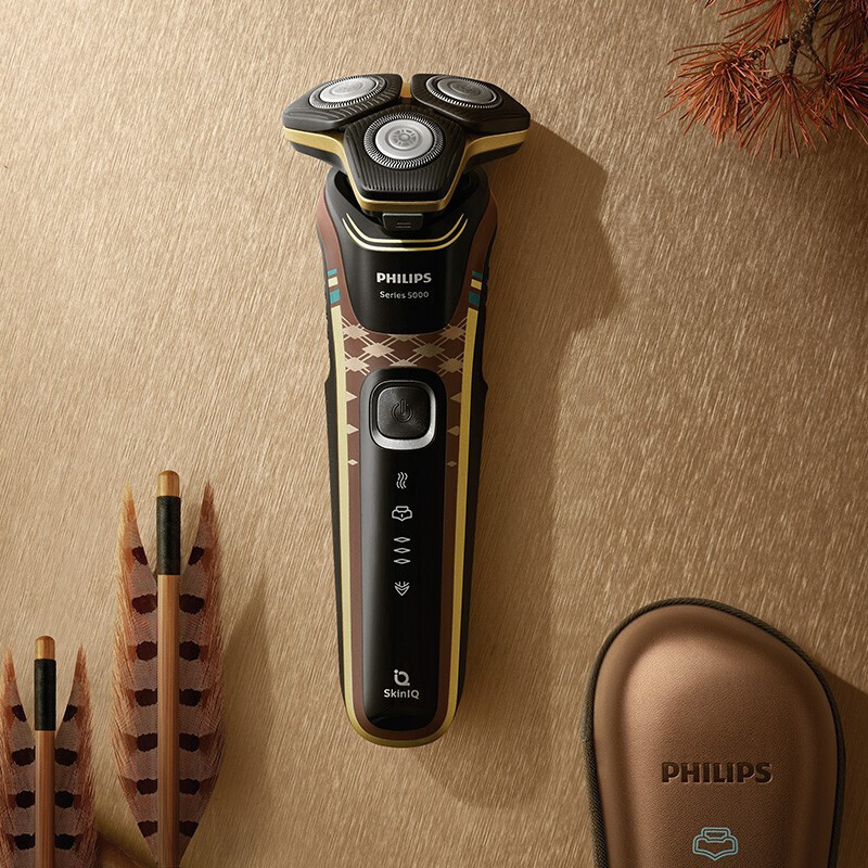 飞利浦(Philips) 电动剃须刀 S5666/98 三刀头全身防水刮胡刀 1小时快充