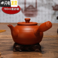 三维工匠家用紫砂壶高温陶瓷耐热防爆裂砂锅烧水壶煮黑茶煮水泡茶功夫茶具 紫砂780ml红侧把壶