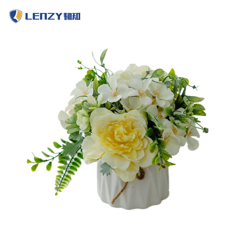 LENZY 韧知 仿真花盆栽 20cm 个高清大图