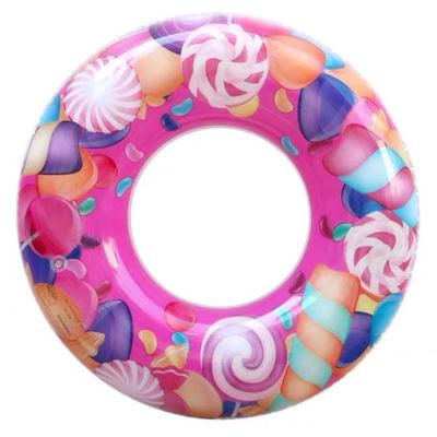 游泳圈儿童泳圈成人大号加厚腋下圈女小孩宝宝婴幼儿水上充气玩具 棒棒糖泳圈 60#送打气筒(20-50斤)