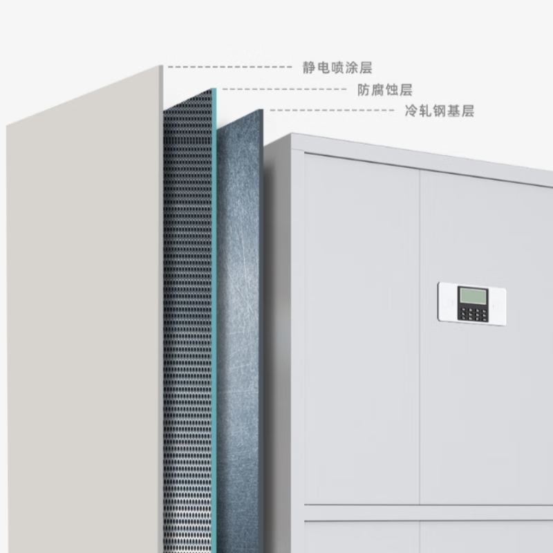 汇云星 保密柜文件柜办公资料铁皮柜档案柜 国宝密码锁高清大图