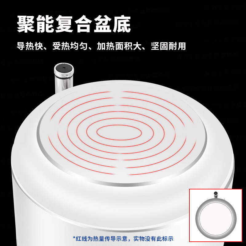 新力士电加热智能温控304不锈钢汤桶矮炉身款W07-2802T+17B(10升)高清大图