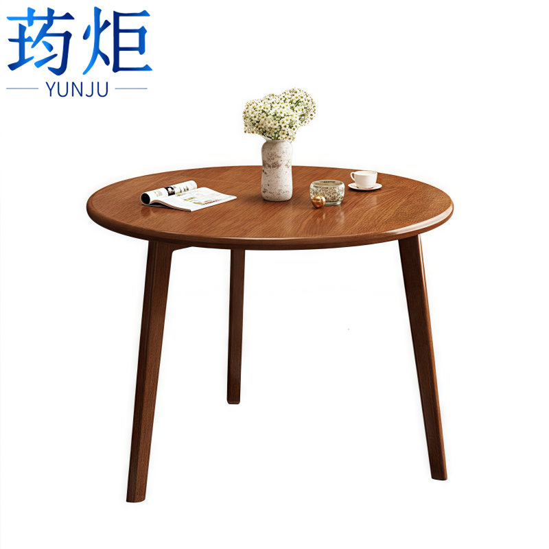 荺炬小圆桌80*80*75cm张高清大图