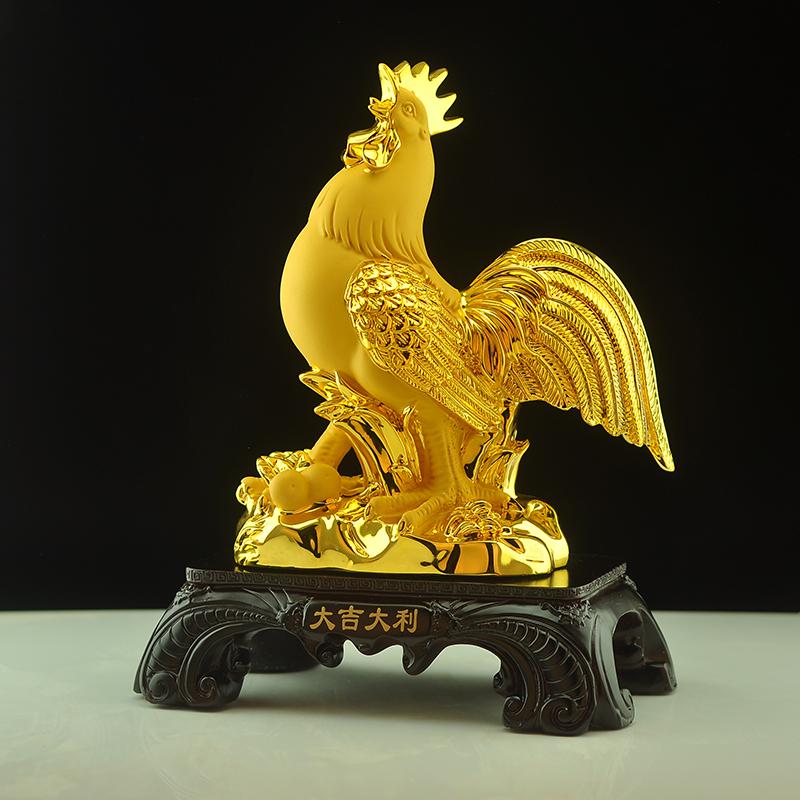 美帮汇公鸡摆件金鸡十二生肖鸡摆设家居卧室装饰办公装饰工艺品摆件高清大图