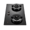 JZT-01-TK1B 嵌入式 双眼 燃气灶 黑色玻璃(常规店不开单)
