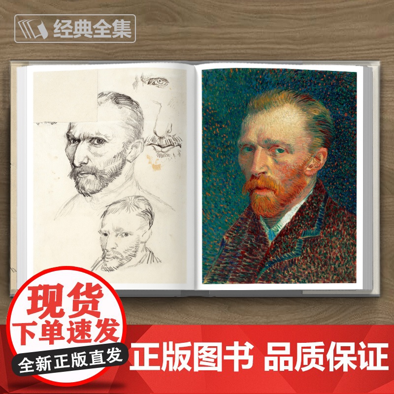 梵高手稿 文森特凡高画作书信集珍贵手稿草图人物传记 印象派大师油画临摹创意素描风景速写绘画作品书籍 经典全集 杨建飞高清大图