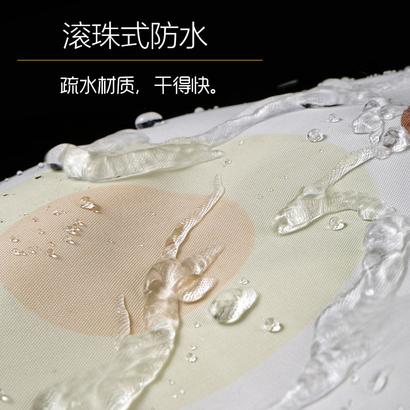 卫生间浴帘套装免打孔浴室浴帘布防水加厚淋浴隔断帘窗帘帘子布 三维工匠高清大图