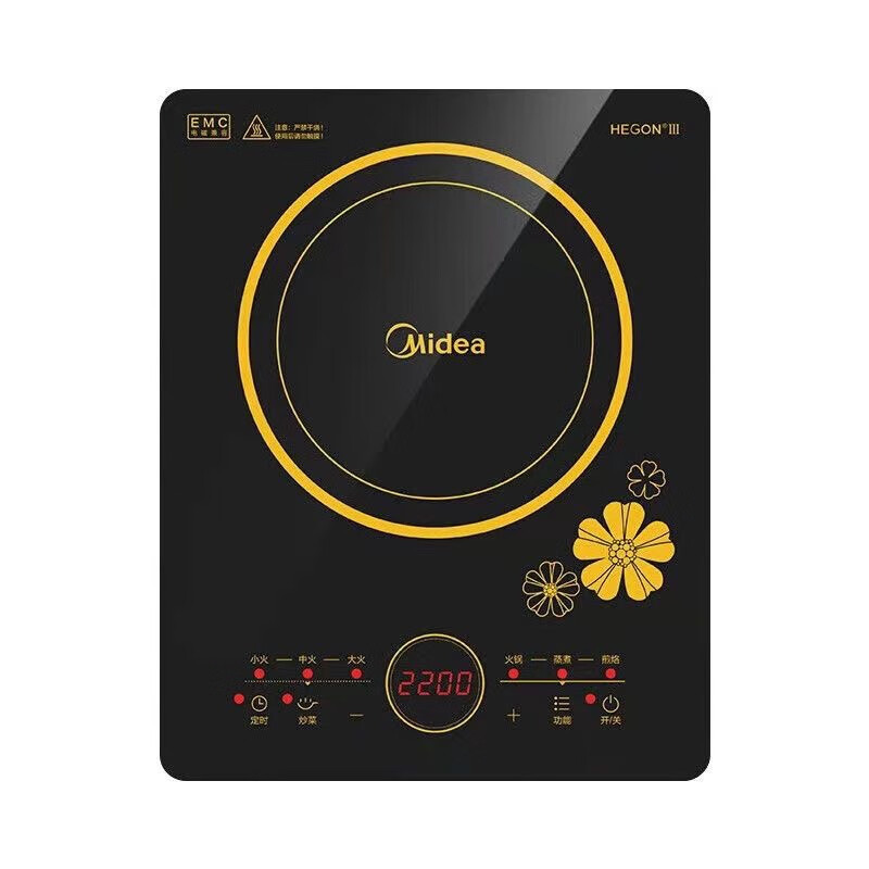 美的 (Midea) C22-RT2240 电磁炉 家用多功能大功率电磁灶 触屏电磁炉