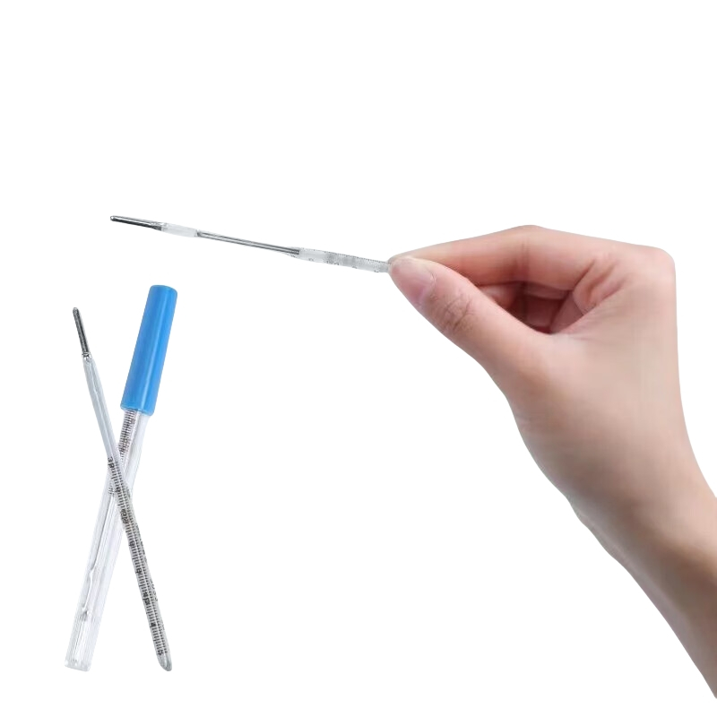 海氏海诺玻璃体温计高精准体温表三连环水银体温计(口腔小体)1支 (10个起订)