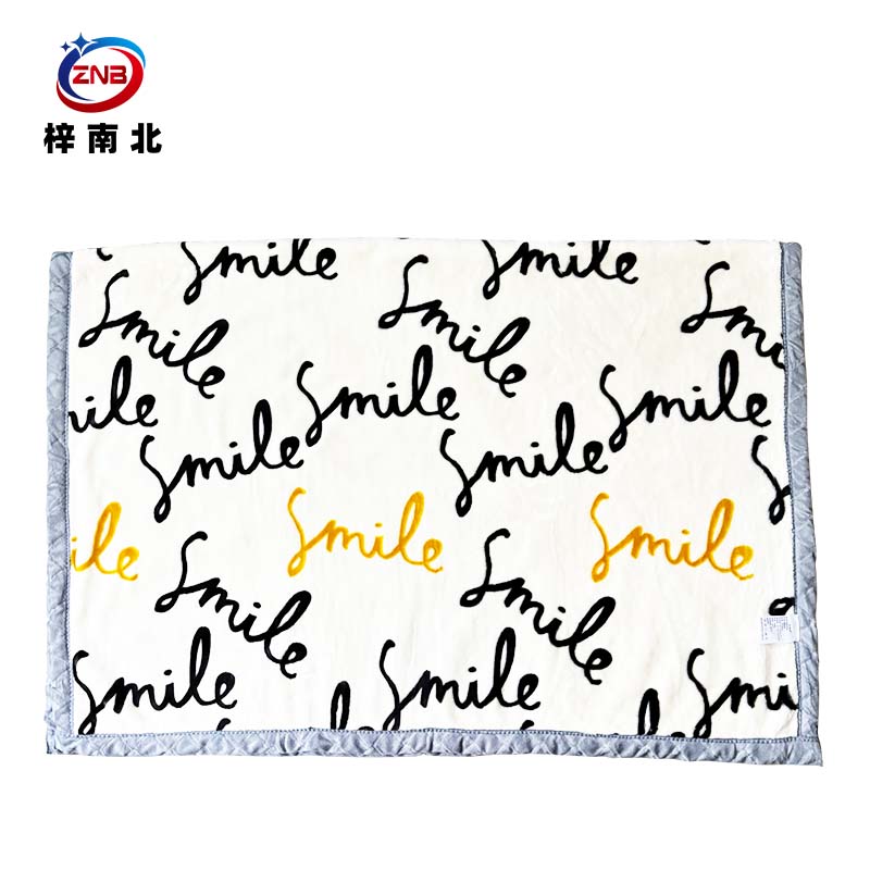 梓南北 加厚拉舍尔毛毯150*200cm 条高清大图