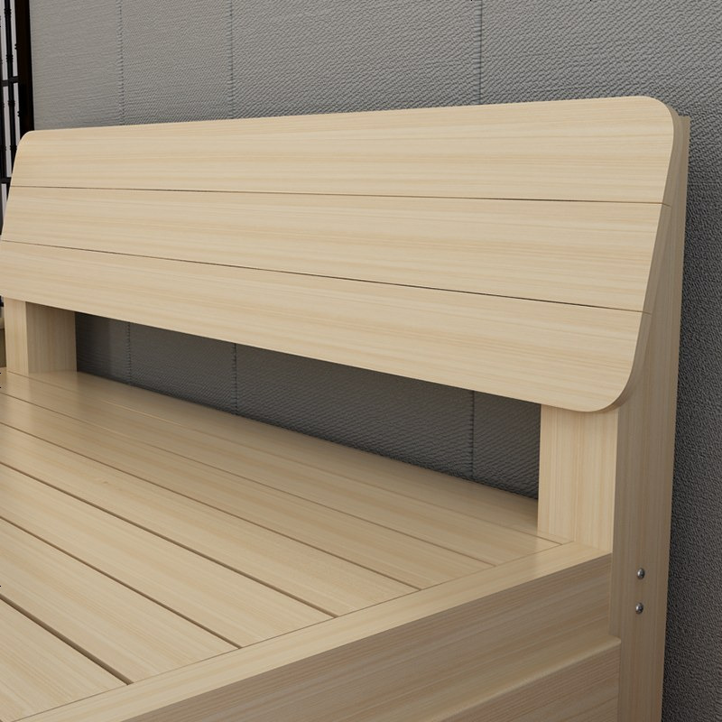 实木床现代简约15米主卧松木双人床18米经济型出租房12m单人床1500mm