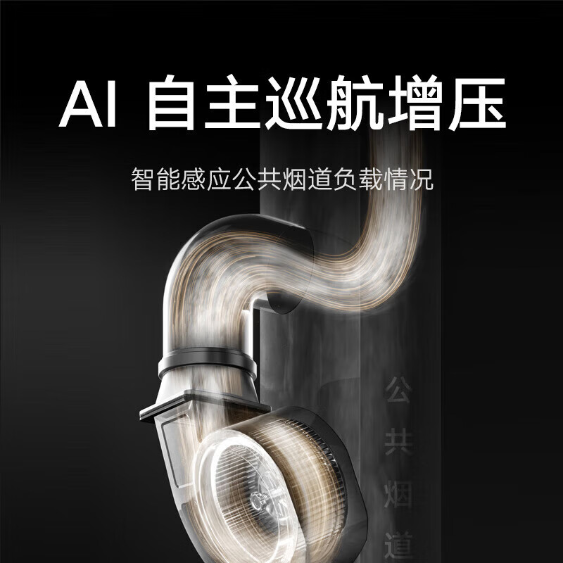 米家小米智能欧式吸油烟机S2 家用CXW-260-MJ01C顶吸式23立方大吸力小尺寸抽油烟机自清洁烟灶联动以旧换新高清大图