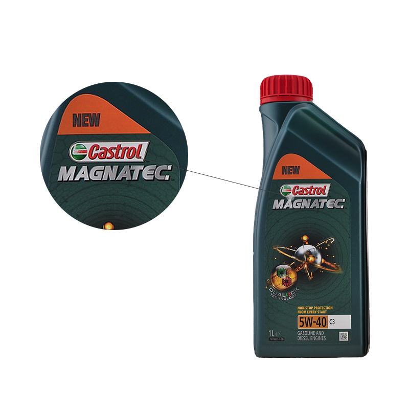 嘉实多Castrol 欧洲进口 磁护 Magnatec 5W-40 C3全合成机油 1L