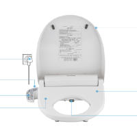 松下（panasonic）智能马桶盖 洁身器 电子坐便盖板 加热冲洗DL-EH25CWS（DL-F525CWS)）