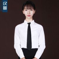 女士拉链领带正装商务职业韩版学院风自动懒人方便免打易拉得_1 黑色（哑光）