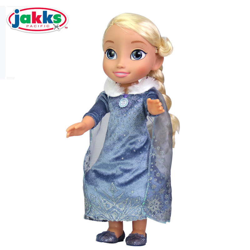 jakks 迪斯尼女孩玩具 冰雪奇缘艾莎公主唱歌娃娃46818