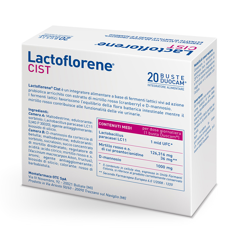 意大利进口MONTEFARMACO 女性妇科益生菌 20袋/盒装 蔓越莓益生菌 远离妇科炎症 100克